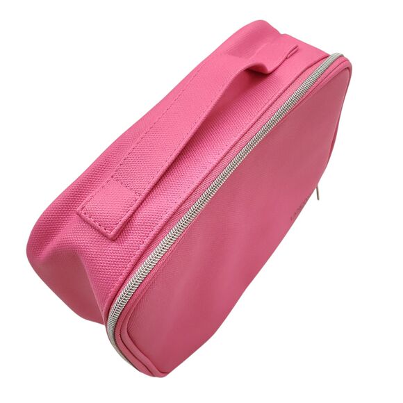 Lancome Paris Comestic Bag Case Zippered Pink Travel Makeup Portable 9x7x3 - Picture 5 of 10